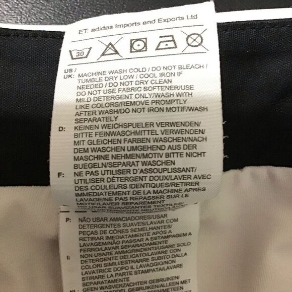 Adidas Climalite Galaxy Athletic White Skirt with Black Trim Skort S - Picture 9 of 10